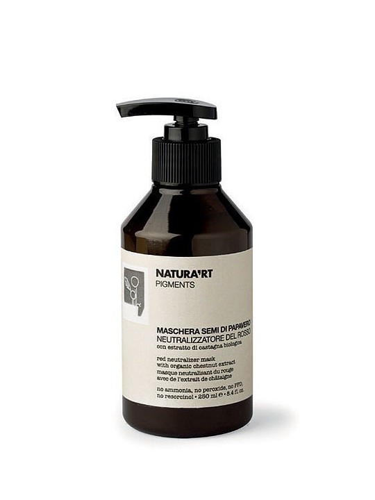 RICA NATURA'RT PIGMENTS MASCHERA SEMI DI PAPAVERO NEUTRALIZZATORE DEL ROSSO 250 ML RICA NATURA'RT PIGMENTS MASCHERA SEMI DI PAPAVERO NEUTRALIZZATORE DEL ROSSO 250 ML