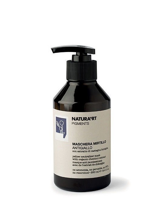 RICA NATURA'RT PIGMENTS MASCHERA MIRTILLO ANTIGIALLO 250 ML RICA NATURA'RT PIGMENTS MASCHERA MIRTILLO ANTIGIALLO 250 ML