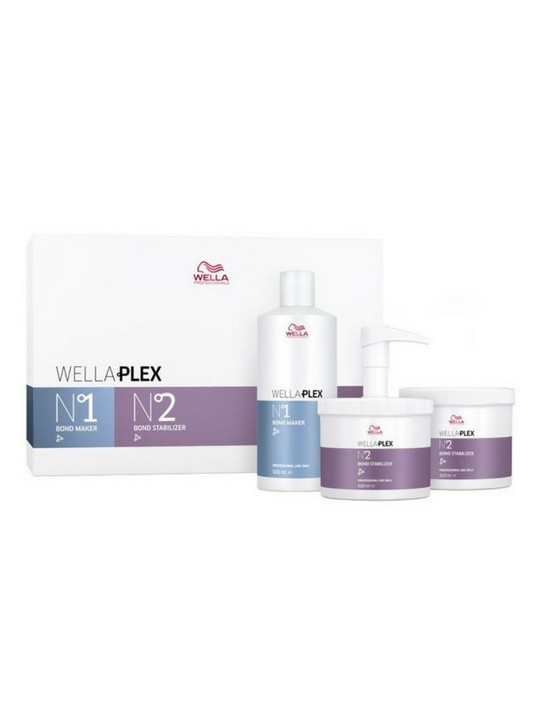 WELLA WELLAPLEX SALON KIT BOND MAKER 1 BOND STABILIZER 2 500ML WELLA WELLAPLEX SALON KIT BOND MAKER 1 BOND STABILIZER 2 500ML